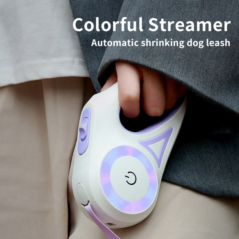 🐾 Spotlight Retractable Leash & Collar Set - Shine Bright on Every Walk! 🌟🐕✨ - Shop Wave