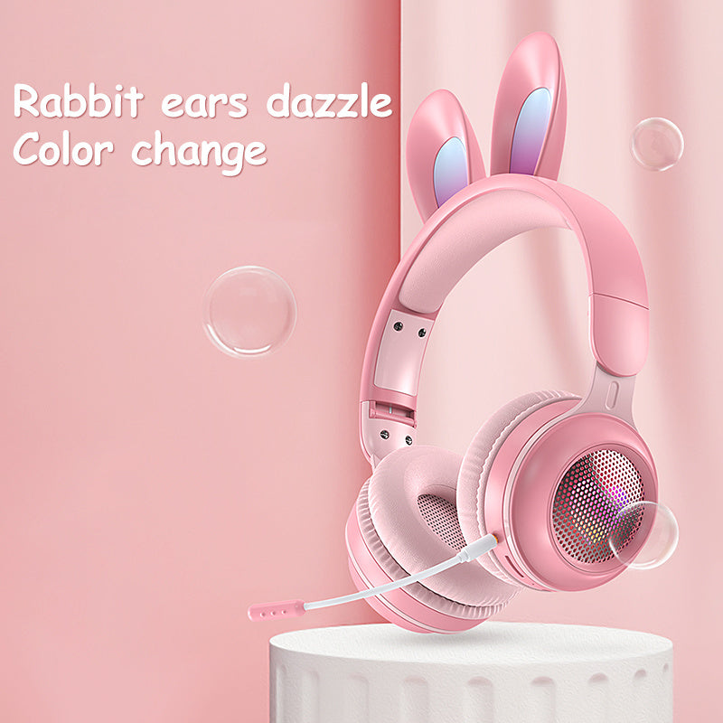 🐰 **Wireless Rabbit Ear Headphones** - Luminous &amp; Extendable Fun! 🎧✨ - Shop Wave